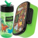 MINECRAFT BIDON ŚNIADANIÓWKA GAMING DLA CHŁOPAKÓW GAMETR KOMPLET 2w1 GRY