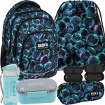 BAŃKI PLECAK MŁODZIEŻOWY BACKUP DO SZKOŁY DLA DZIEWCZYN ZESTAW 5 ele BUBBLE