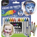 Kredki do Malowania Twarzy 12 Kolorów dla Dziecka Kidea [KDT12KA]