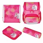 KONIE TORNISTER SZKOLNY DLA DZIEWCZYNY LOOP BLOOMY HORSE ZESTAW 4w1 HERLITZ