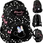 Disney Myszka Minnie Plecak Czarny dla Uczennic wygodny [DM23KK-278]