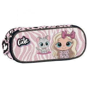 PIÓRNIK DZIEWCZYNKA OTWIERANY DLA DZIEWCZYNEK USZTYWNIANY Z KLAPKĄ SZKOLNY