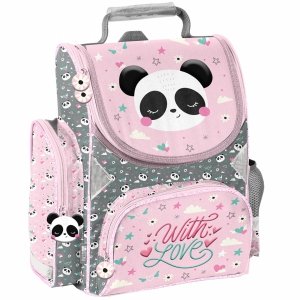 PANDA TORNISTER DO SZKOŁY DO 1 KLASY PODSTAWÓWKI PASO DLA DZIEWCZYNEK