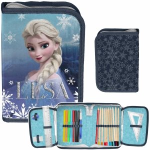 Wygodny Piórnik KRAINA LODU z Wyposażeniem do Podstawówki Dziewczęcy PASO