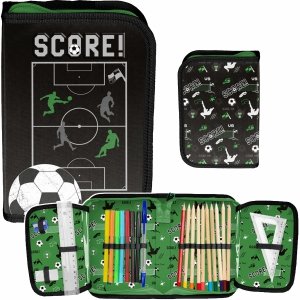 PIŁKARSKI PIÓRNIK Z WYPOSAŻENIEM SZKOLNY DLA CHŁOPAKA PIŁKA NOŻNA FOOTBALL