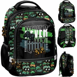 PLECAK GAMEPAD SZKOLNY DO PODSTAWÓWKI GRA GRY DO 1 KLASY GAMER GAMING PASO