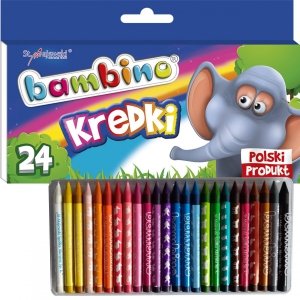 Oryginalne Kredki Bambino Szkolne 24 Kolory St.Majewski [000218]