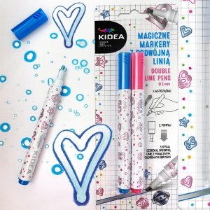 Markery Flamastry Magiczne Kidea Podwójna Linia [MMPL2KA]
