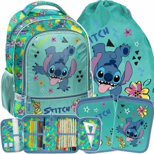 STITCH PLECAK SZKOLNY DO 1 KLASY ZESTAW 3w1 DLA DZIEWCZYNEK LILO i STICH