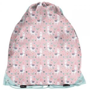 Worek z Lamą na Obuwie Sportowy dla Dziewczynek do szkoły [PP22LM-712]