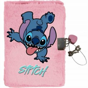 STICH LILO PAMIĘTNIK PLUSZOWY WŁOCHACZ DZIECIĘCY STITCH różowy NOTES