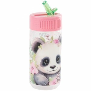 BIDON MIŚ PANDA DERFORM DLA DZIEWCZYNEK BUTELKA NA NAPÓJ PICIE 330ml
