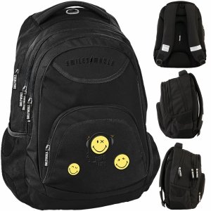 EMOTKI PLECAK SZKOLNY BEUNIQ SMILEY MŁODZIEŻOWY DLA UCZNIÓW BUŹKI