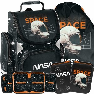 NASA TORNISTER SZKOLNY ZESTAW 3el DLA CHŁOPAKÓW DO KLAS 1-4 PODSTAWÓWKI