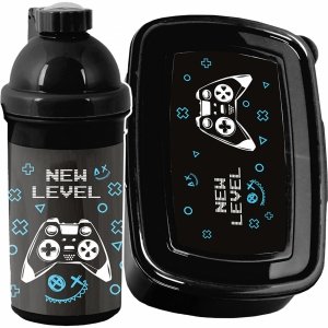 GAMEPAD KOMPLET 2w1 BIDON ŚNIADANIÓWKA GAMING GRA GAMER DLA CHŁOPAKA PASO