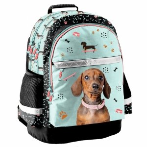 PLECAK PIESEK SZKOLNY POJEMNY DO 1-3 KLASY PODSTAWÓWKI DLA DZIEWCZYNKI PIES