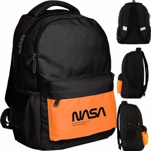 CZARNY PLECAK NASA BEUNIQ MŁODZIEŻOWY SZKOLNY SPORTOWY PASO