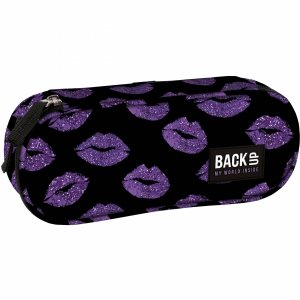 USTA PIÓRNIK SZKOLNY MŁODZIEŻOWY BACKUP USZTYWNIANY Z KLAPKĄ GLITTER KISS