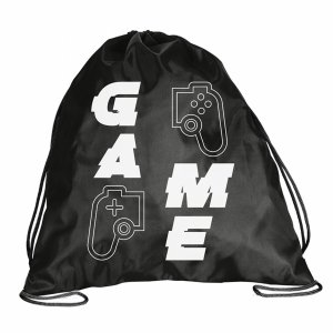 GAMEPAD CZARNY WOREK NA WF STRÓJ KAPCIE OBUWIE GAME DLA CHŁOPAKA BeUniq