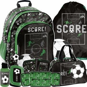 PLECAK PIŁKA NOŻNA SZKOLNY DO 1 KLASY SZKOŁY PODSTAWOWEJ ZESTAW 6w1 PASO