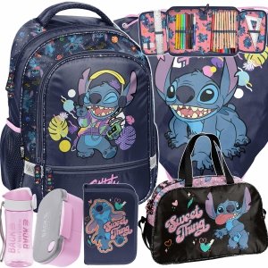 PLECAK STITCH KOMPLET 6w1 SZKOLNY DO PODSTAWÓWKI DZIEWCZĘCY DO KLAS 1-4
