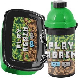 Bidon Śniadaniówka Piksele Gra Gaming Gamer Paso Minecraft [PP22PX-3022]