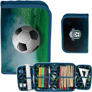 Piórnik Piłka Nożna Paso Szkolny dla Dzieci z Wyposażeniem dla Chłopaków Football