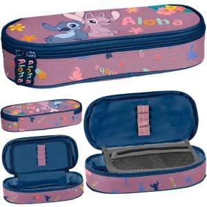 STICH PIÓRNIK SZKOLNY DLA DZIEWCZYNY OTWIERANY Z KLAPKĄ LILO i STITCH PASO