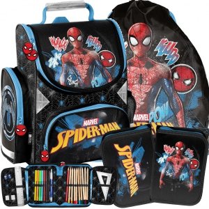 Tornister do Szkoły Paso Spider Man Komplet 3w1 Chłopięcy [SP22LL-525]