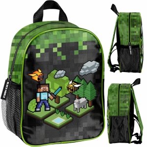 Plecaczek Przedszkolny Plecak na Wycieczki Minecraft dla Chłopaka Gamingowy Gra