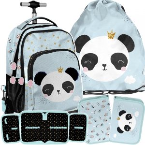 Plecak na Kółkach Miś Panda do klas 1-4 podstawówki [PP23PQ-671]