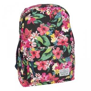 Plecak dla Dziewczyny Vintage Młodzieżowy Szkolny kolorowe Kwiaty