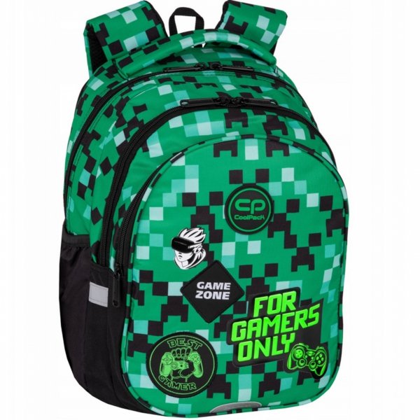 PLECAK CP COOLPACK ZESTAW 5w1 SZKOLNY PIKSELE GAMER GAMING DLA CHŁOPAKA
