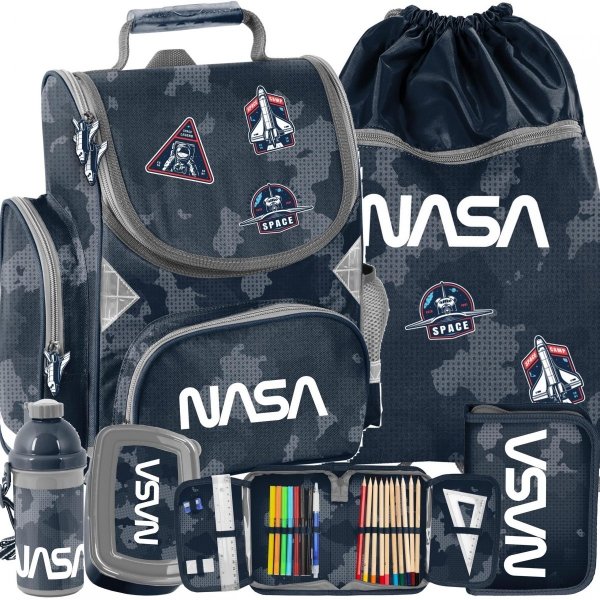 Nowoczesny Tornister Nasa Kosmos do Szkoły do 1 Klasy Paso Chłopięcy [PP21NA-525]