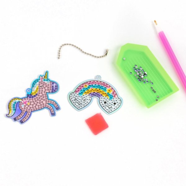 ZESTAW KREATYWNY STWÓRZ DIAMENTOWE ZAWIESZKI UNICORN DLA DZIEWCZYNKI KIDEA