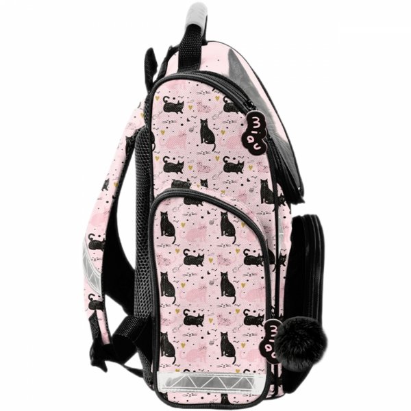 DZIEWCZĘCY TORNISTER SZKOLNY Z KOTKIEM DO 1 KLASY KOTEK DO PODSTAWÓWKI PASO