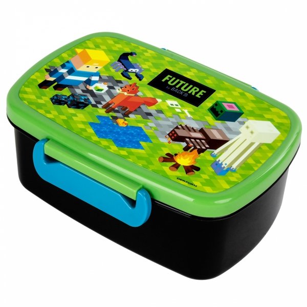 MINECRAFT BIDON ŚNIADANIÓWKA GAMING DLA CHŁOPAKÓW GAMETR KOMPLET 2w1 GRY