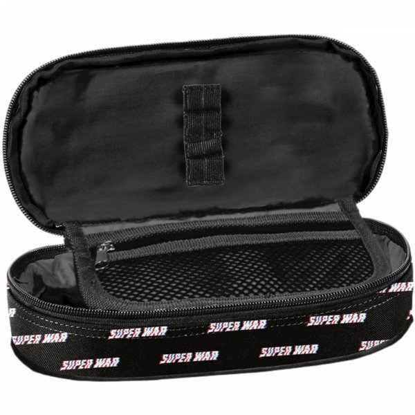 PIÓRNIK AVENGERS CHŁOPIĘCY IRON MAN SZKOLNY OWALNY Z KLAPKĄ KAPITAN AMERYKA