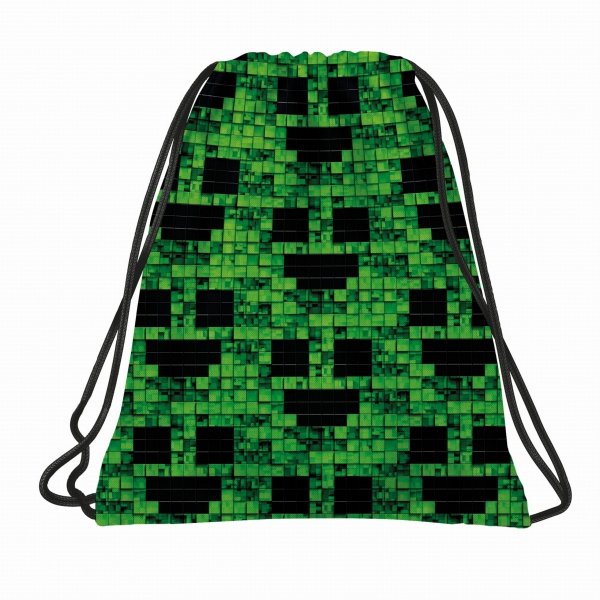 MINECRAFT PLECAK MŁODZIEŻOWY BACKUP SZKOLNY KOMPLET 3w1 PIKSELE GRA DERFORM