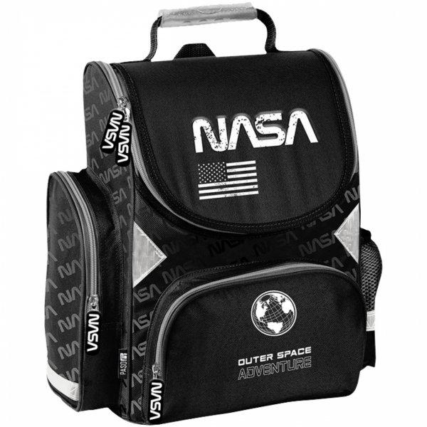 NASA TORNISTER SZKOLNY DLA CHŁOPAKÓW KOMPLET 3w1 DO PODSTAWÓWKI CZARNY