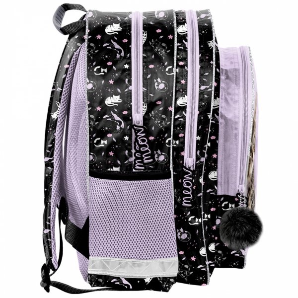 PLECAK Z KOTKIEM SZKOLNY DLA DZIEWCZYNY DO 1 KLASY ZESTAW 5w1 KOTEK PASO