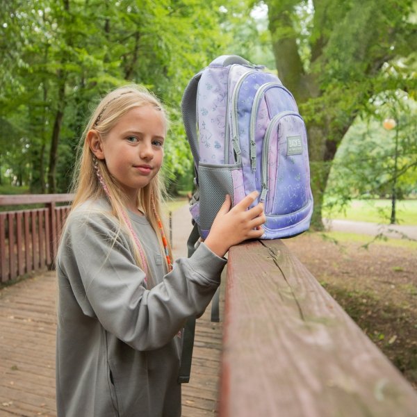 PLECAK SZKOLNY MŁODZIEŻOWY BACKUP  DLA DZIEWCZYNY TWINKLE KOMPLET 5w1 SERCA