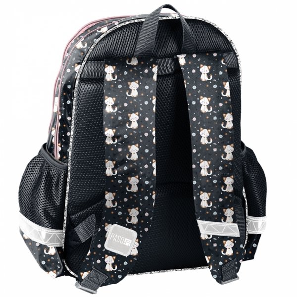 KOTEK PLECAK SZKOLNY ZESTAW 5w1 DZIEWCZĘCY DO PODSTAWÓWKI KOTKI CATS PASO