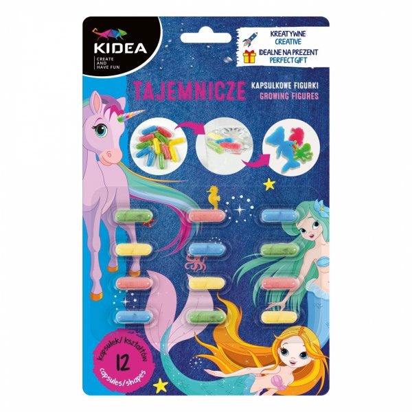 TAJEMNICZE KAPSUŁKOWE JEDNOROŻCE SYRENKI ROSNĄCE W WODZIEI 12 szt. KIDEA