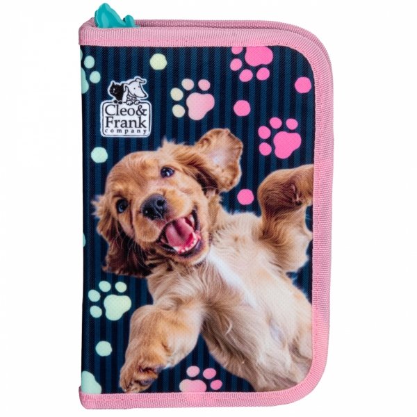 PIÓRNIK PIESEK SZKOLNY DO PODSTAWÓWKI DLA DZIEWCZYNEK Z WYPOSAŻENIEM DOG