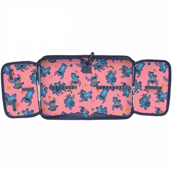 Stitch Jednokomorowy Piórnik do Szkoły Podstawowej dla Dziewczynek Disney