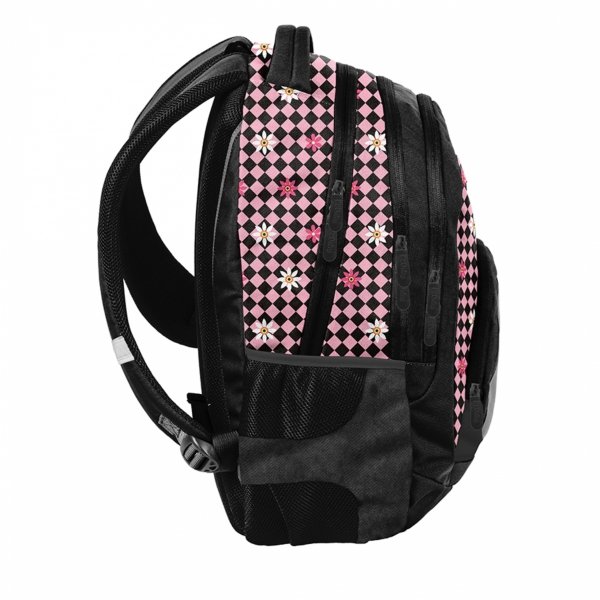 KWIATY SZACHOWNICA PLECAK SZKOLNY BeUniq MŁODZIEŻOWY DLA DZIEWCZYNY
