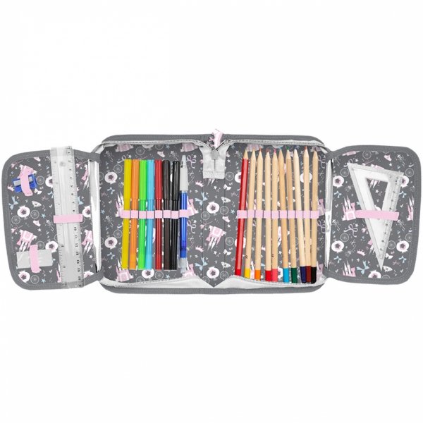 BALETNICA TORNISTER SZKOLNY BALERINA DO KLAS 1-4 ZESTAW 5 ele DZIEWCZĘCY