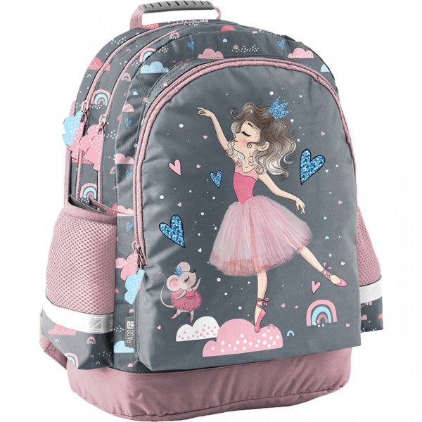 Modowy Plecak Szkolny Balerina Paso Komplet 3elem [PP23BA-116]