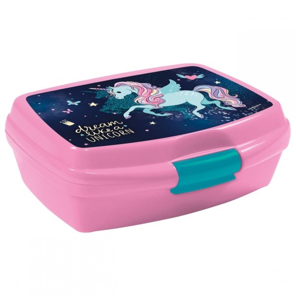 SZKOLNY TORNISTER DLA DZIEWCZYNY JEDNOROŻEC KOMPLET 5W1 UNICORN DERFORM
